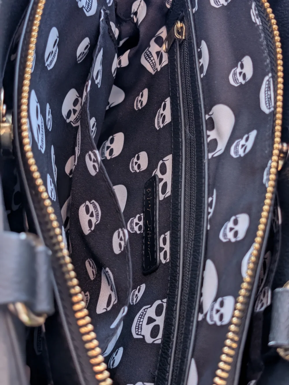 Vegan Leather Skullicious Floral Embossed Satchel - Betsey Johnson